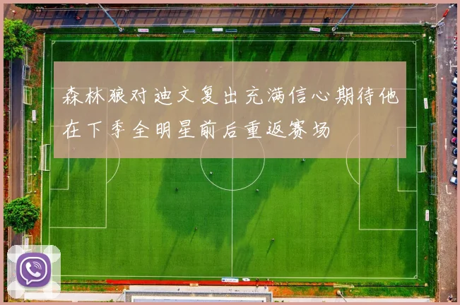 森林狼对迪文复出充满信心期待他在下季全明星前后重返赛场